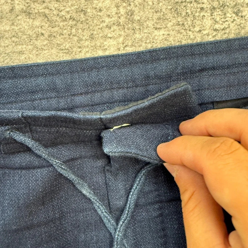 Ermenegildo Zegna Pants Mens 38x28 Blue Drawstring Trouser Jogger Quiet Luxury
